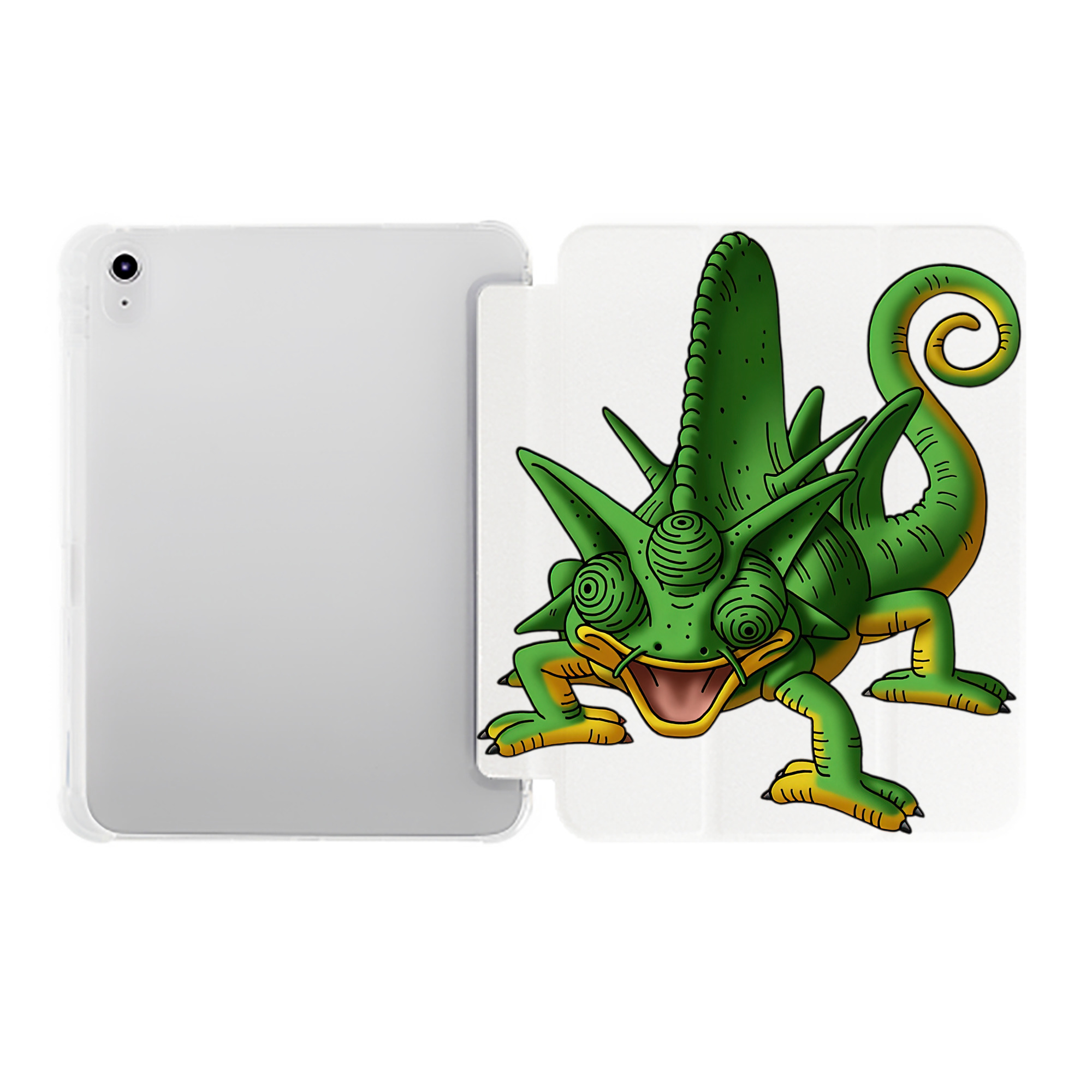 （画像用） ドラゴンクエスト Doragon Kuesuto Dragon Quest IPad ケース ペン収納付き 三つ折りスタンド PUレザー×シリコン 対応機種9.5/10.5/10.9インチ